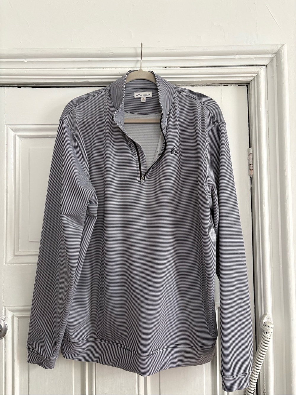 Peter Millar Gray Half-Zip Performance Pullover